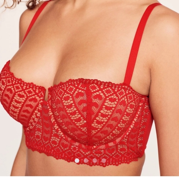 🍁🍂Adore Me 40ddd Heart Bra - Picture 1 of 4